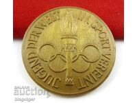 Placă-Medalia Olimpică Germană-Tragere cu pușca