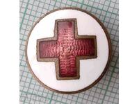 13811 Badge Red Cross diameter 16 mm screw