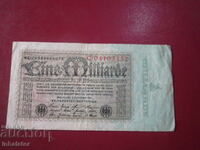 1 Billion Marks 1923 REICHSBANKNOTE - 16 - 8.5 cm