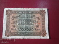 1 Милион  Марки 1923 год  REICHSBANKNOTE -  16 - 11 см
