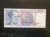 IUGOSLAVIA , 5000 de dinari , 1985 , Tito , XF/AU