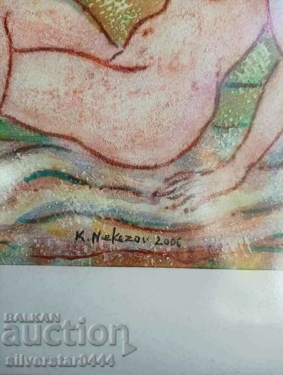 Licitație Pictură de Krastyu Nekezov-Burning-Orpheus și Eurydice 2006.