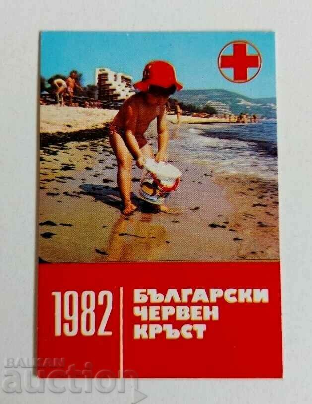 1982 БЪЛГАРСКИ ЧЕРВЕН КРЪСТ СОЦ КАЛЕНДАРЧЕ КАЛЕНДАР