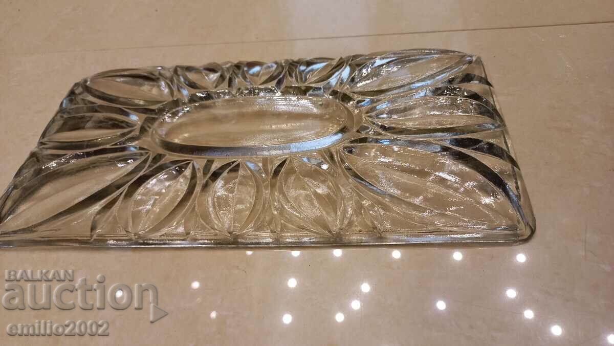 Delivery of Glass tray retro social Delivery of Glass tray retro social