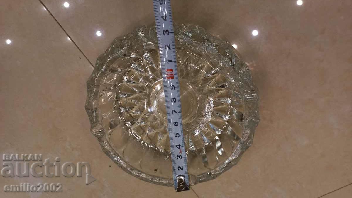 Glass ashtray retro social with price 5.00 BGN | € 2.56 Glass ashtray retro social with price 5.00 BGN | € 2.56