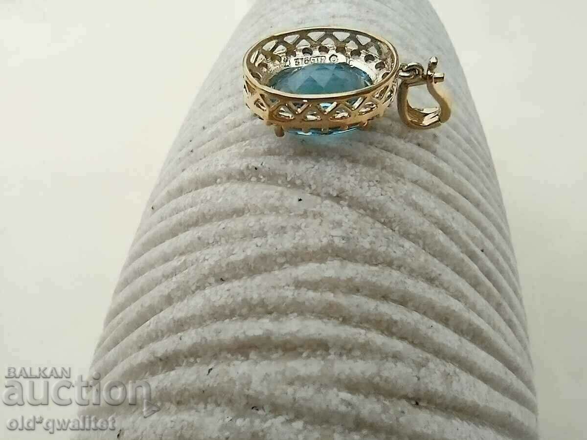 ΠΑΝΕΜΟΡΦΟ χρυσό μενταγιόν, τοπάζι και ΠΟΛΥΧΡΩΜΑΤΑ ΖΑΦΕΙΡΙΑ - 5 ΠΑΝΕΜΟΡΦΟ χρυσό μενταγιόν, τοπάζι και ΠΟΛΥΧΡΩΜΑΤΑ ΖΑΦΕΙΡΙΑ - 5