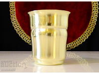 Английска бронзова чаша за уиски,маркирана