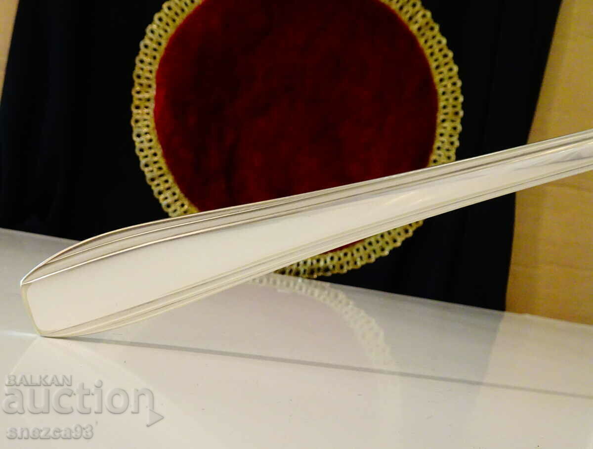 Auction  Solid Italian silver plated ladle.