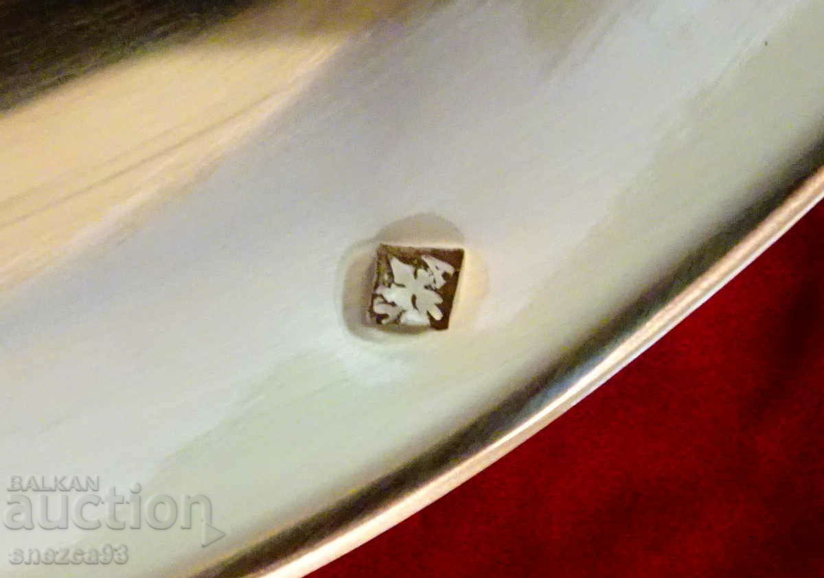 Delivery of Solid Italian silver plated ladle.