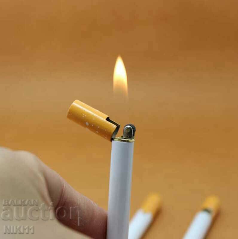 Lighter in the shape of a cigarette