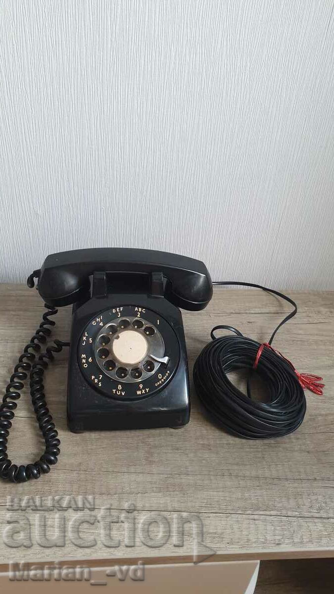 Old telephone with washer