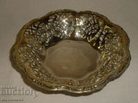 A BOWL. SILVER BRONZE