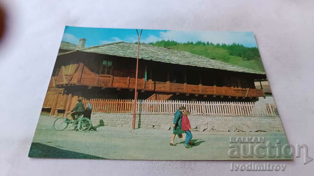 Пощенска картичка Трявна Родната къща на Ангел Кънчев