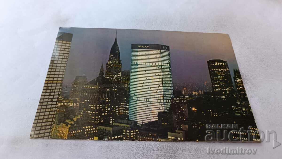 New York City PAN AM Building 1965 postcard