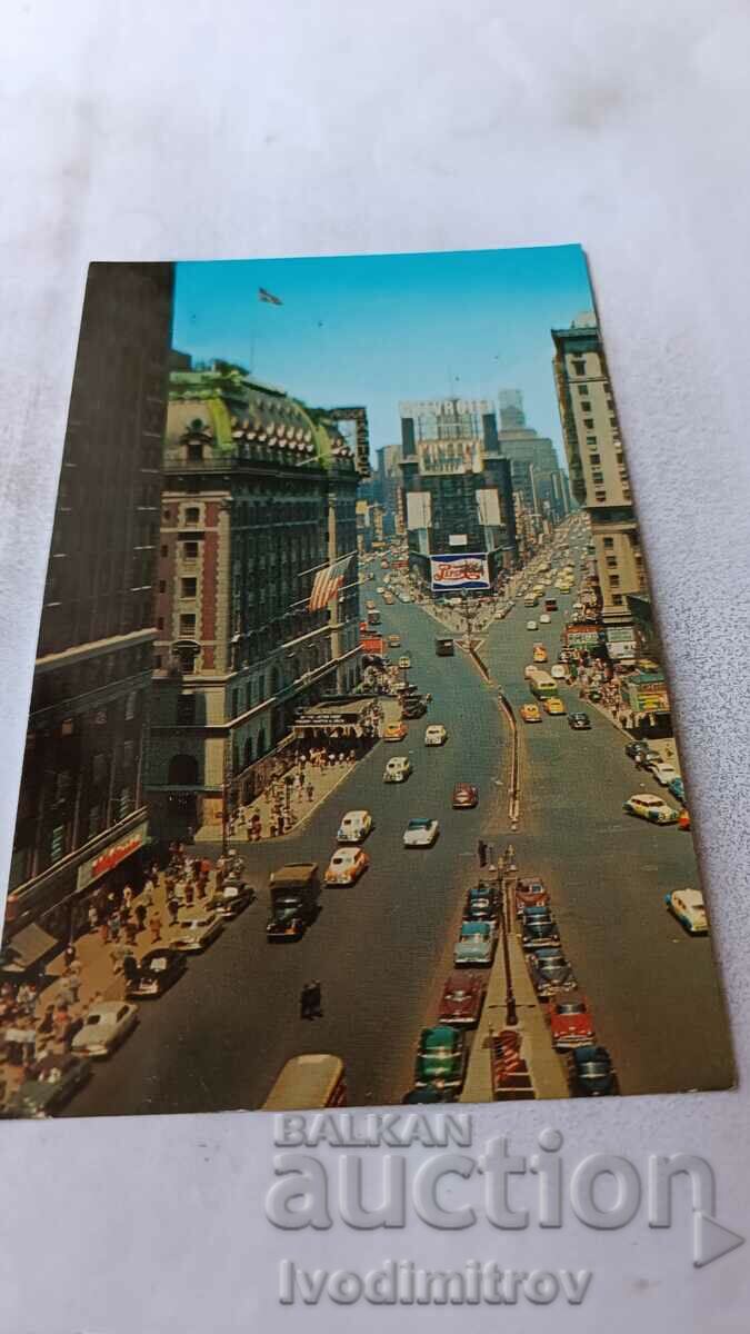 Καρτ ποστάλ της Times Square της Νέας Υόρκης