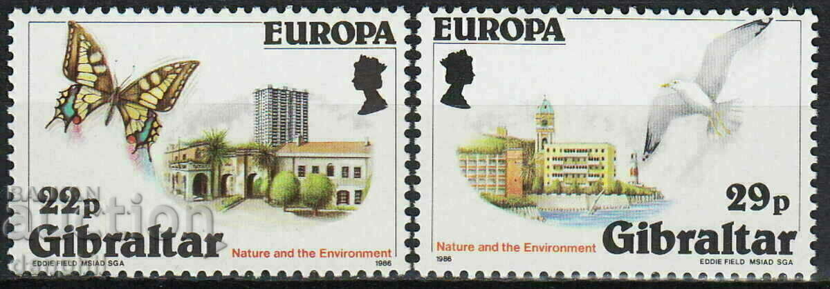 Гибралтар 1986 Европа CEПT (**) чиста серия, неклеймована