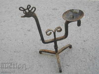 OLD WROUGHT IRON CANDLESTICK