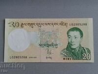 Bancnotă - Bhutan - 20 ngultrum UNC | 2006.