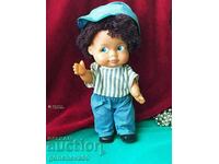 Collectible German rubber doll 80s