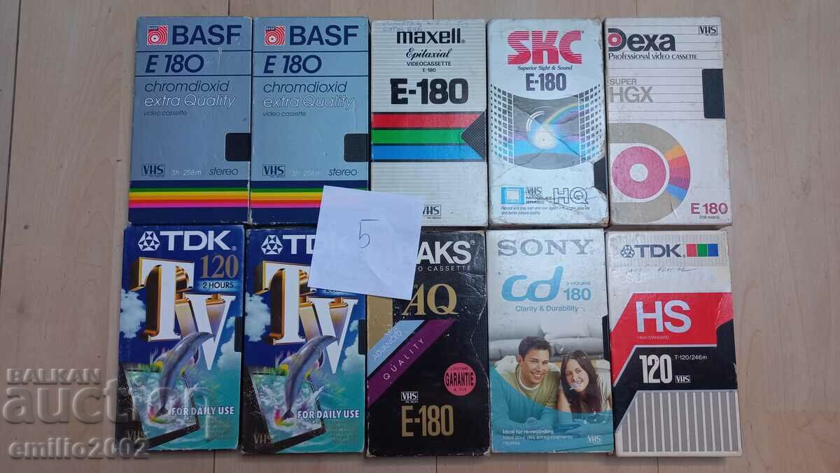 Video cassettes 10 pcs 05