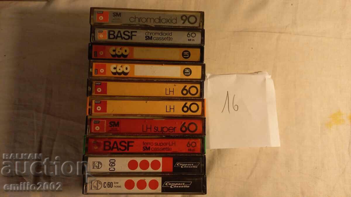 Audio cassettes 10pcs 16