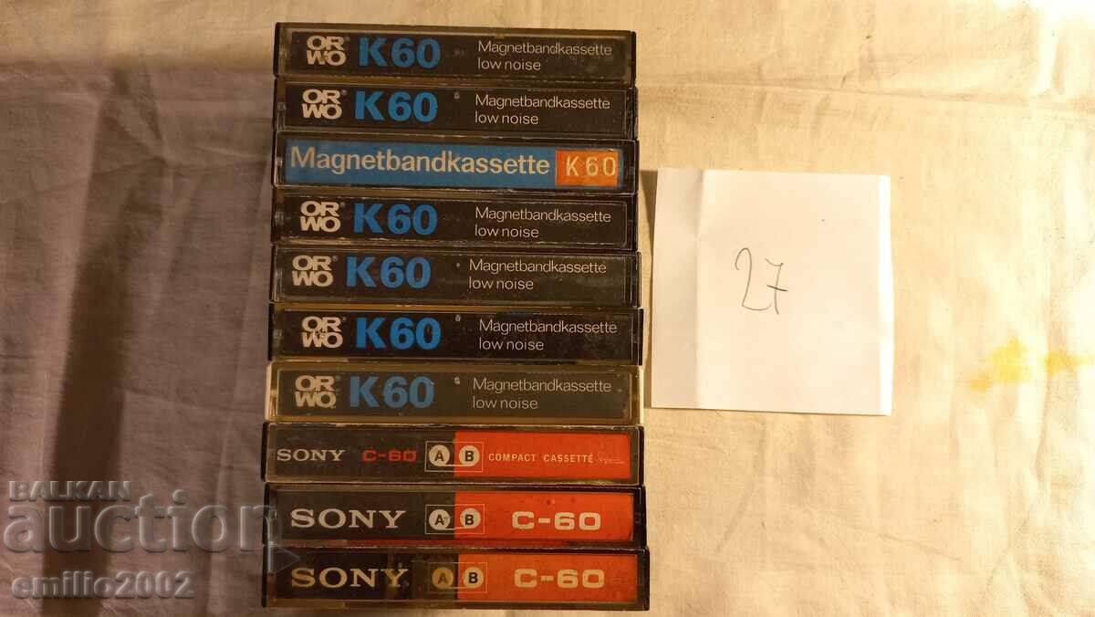 Audio cassettes 10pcs 27