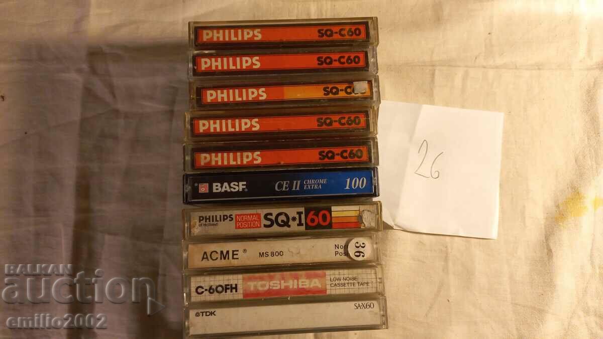 Audio cassettes 10 pcs 26