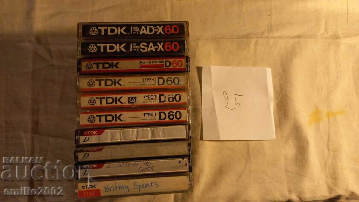 Audio cassettes 10pcs 25