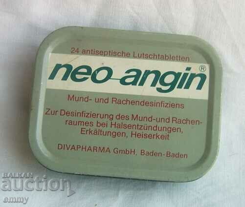 Metal medicine box, Germany - "neo-angin" with price 7.00 BGN | € 3.58 Metal medicine box, Germany - "neo-angin" with price 7.00 BGN | € 3.58