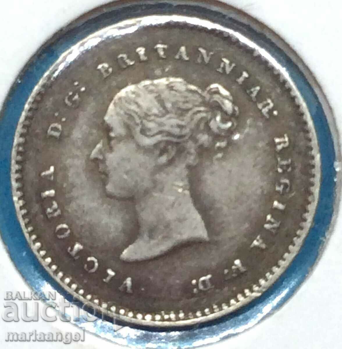 Marea Britanie 2 Pence 1869 Victoria Maundy Silver