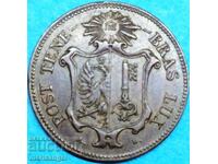 5 centimes 1847 Elveția Cantonul Geneva