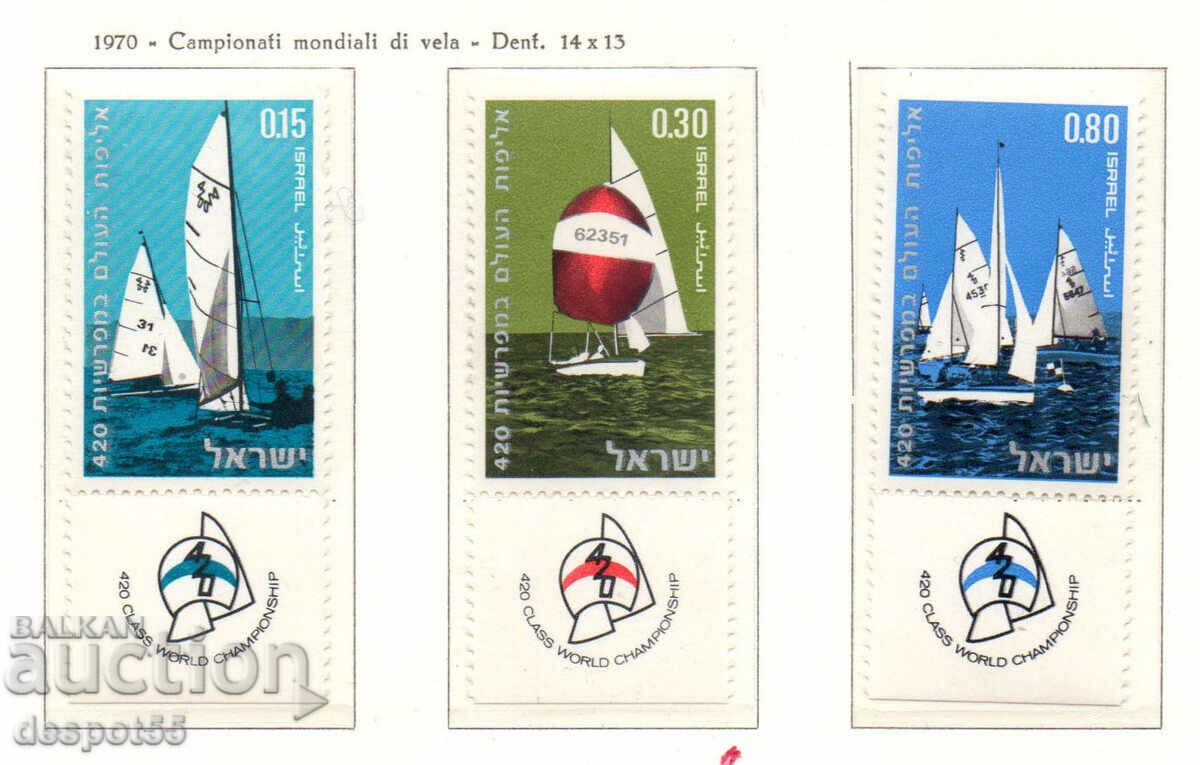 1970. Israel. 420 Class Sailing World Championships.