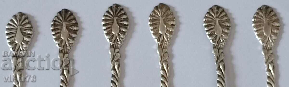 Auction Lot of six vintage 830 silver forks Auction Lot of six vintage 830 silver forks