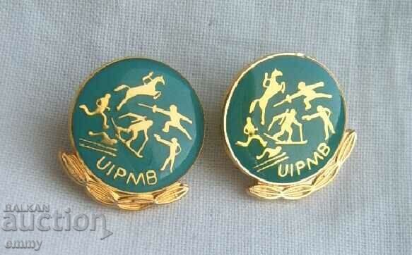 Badge UIPMB - International Union of Modern Pentathlon - 2 pieces