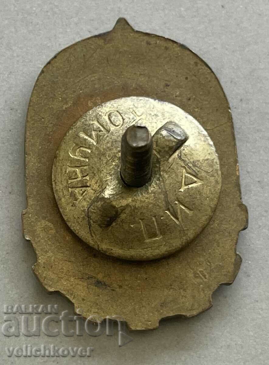 35311 Bulgaria sign Young Technician enamel screw. the 50s with price 10.00 BGN | € 5.11