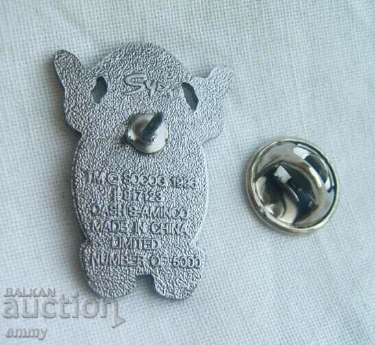 Auction Badge Olympic Games Sydney 2000 - mascot Sid Auction Badge Olympic Games Sydney 2000 - mascot Sid