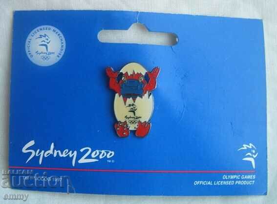 Insigna Jocurile Olimpice Sydney 2000 - mascota Sid