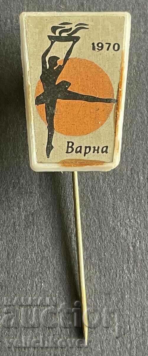 35335 Bulgaria semnează competiția de balet orașul Varna 1970.