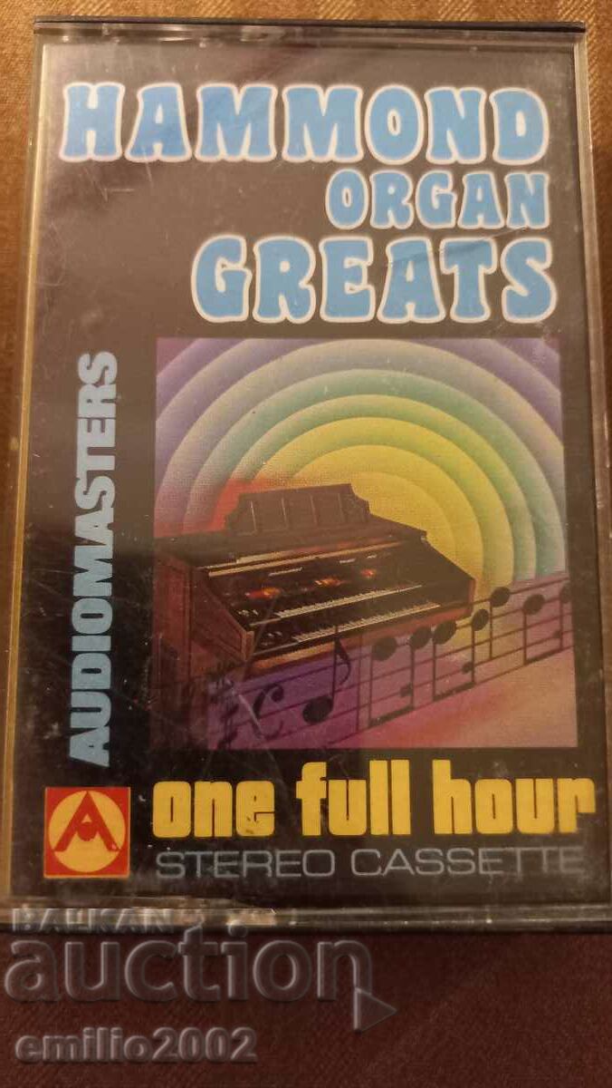 Hammond organ greats audio cassette