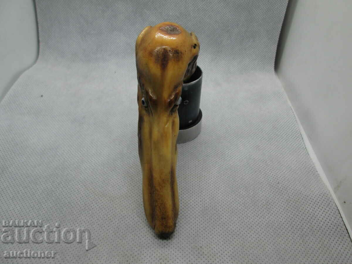 BEAUTIFUL RARE CANE HANDLE - BONE - 5 BEAUTIFUL RARE CANE HANDLE - BONE - 5