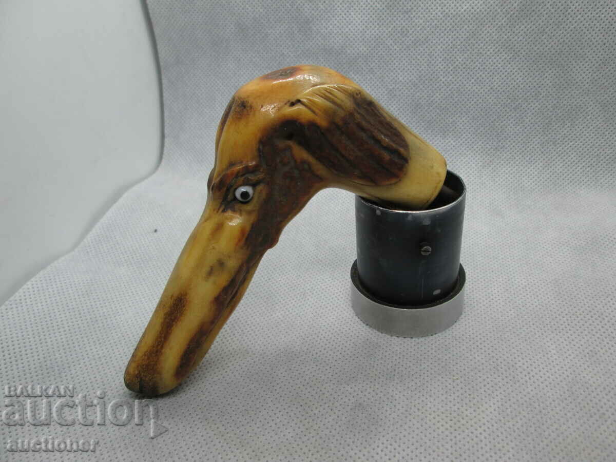 BEAUTIFUL RARE CANE HANDLE - BONE - 6 BEAUTIFUL RARE CANE HANDLE - BONE - 6
