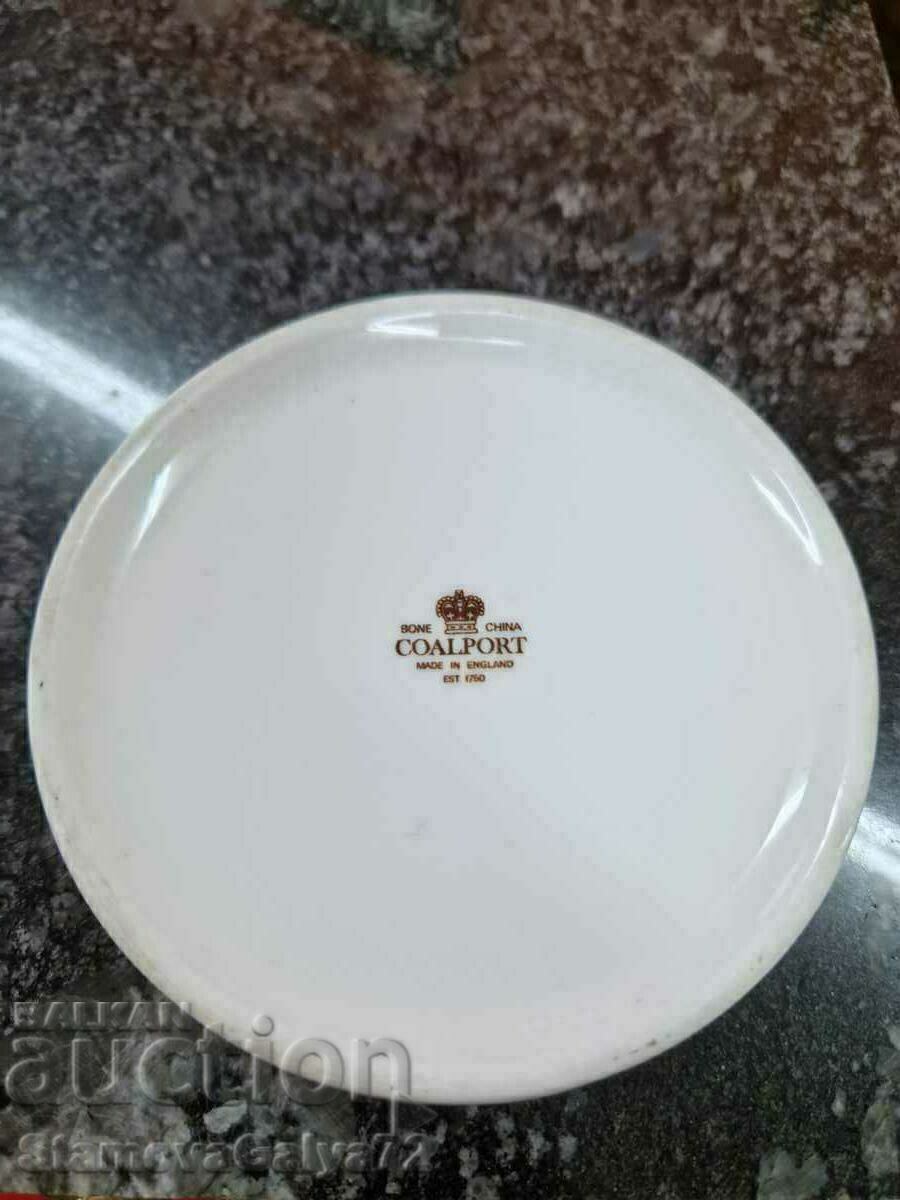 Antique English COALPORT Porcelain Box - 6 Antique English COALPORT Porcelain Box - 6