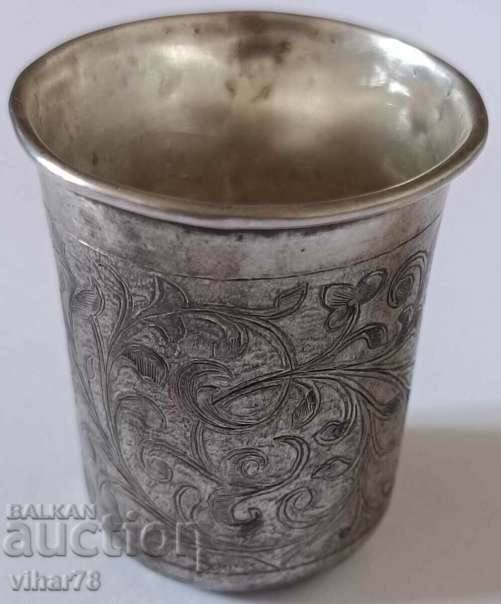 Old Silver vodka glass with stamp 84 with price 259.99 BGN | € 132.93