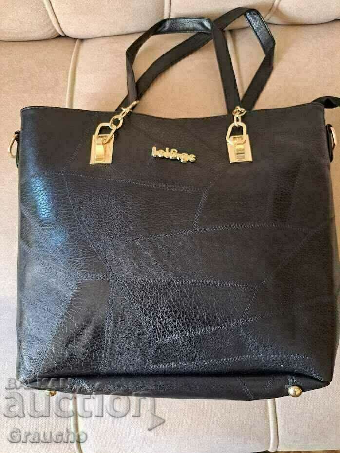 6-piece eco leather handbag set - 6