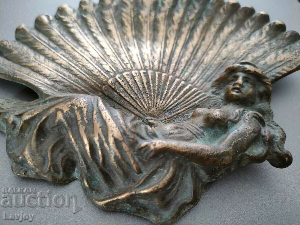 Old bronze applique figure with price 120.00 BGN | € 61.36