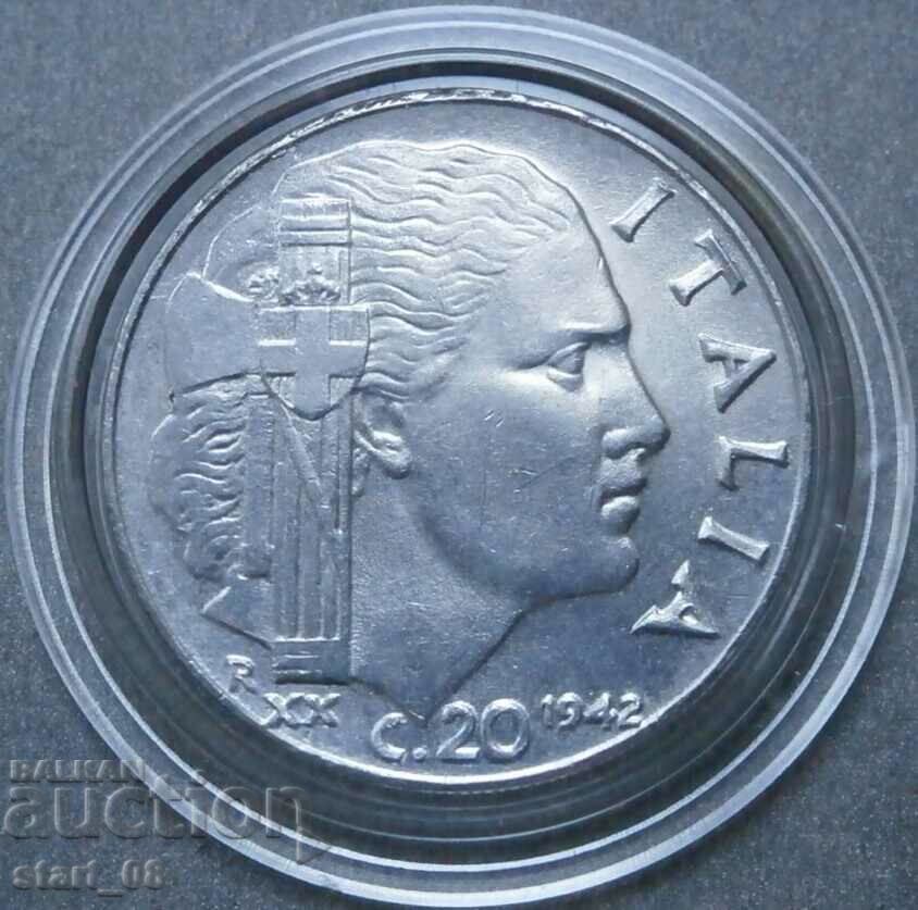 Ιταλία 20 centesimi 1942