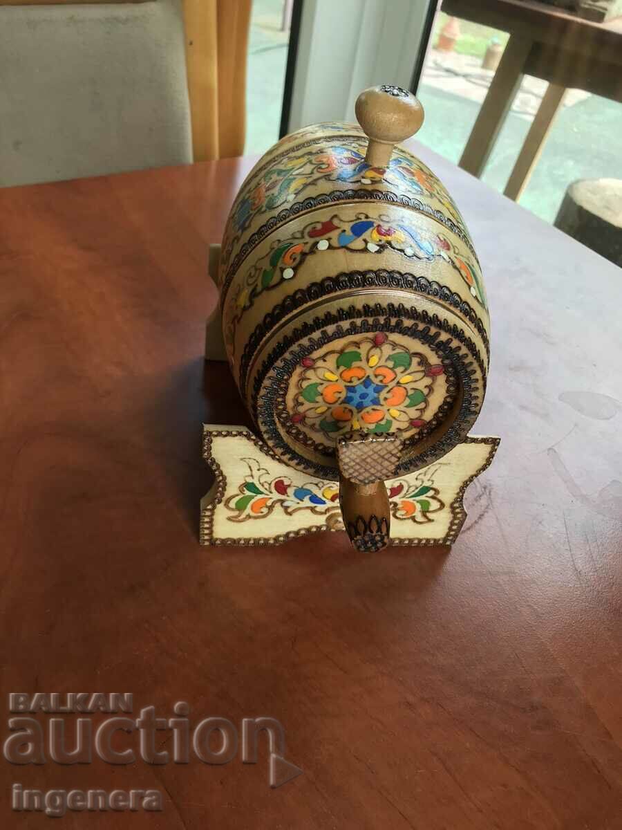 BARREL KEG WOOD CARVING STAND PYROGRAPH DRAWING NEW with price 34.00 BGN | € 17.38 BARREL KEG WOOD CARVING STAND PYROGRAPH DRAWING NEW with price 34.00 BGN | € 17.38