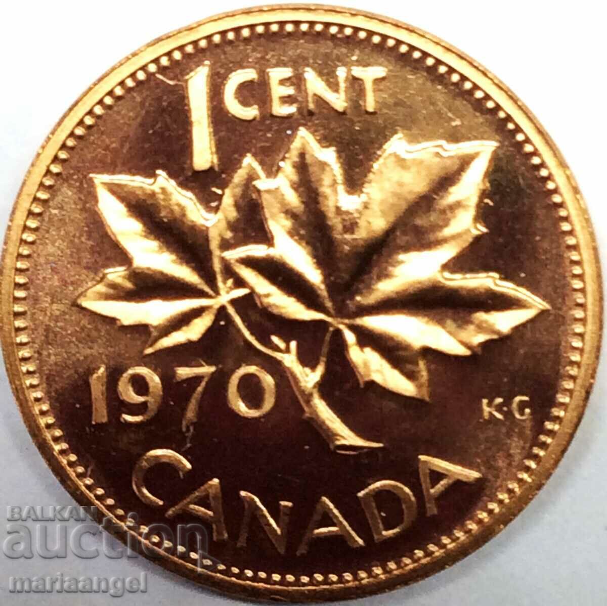 Canada 1 cent 1970 UNC PROOF