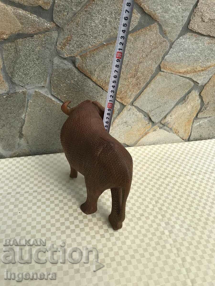 FIGURE WOOD PLASTIC CARVING STATUETTE SCULPTURE EBONY BUFFALO - 5 FIGURE WOOD PLASTIC CARVING STATUETTE SCULPTURE EBONY BUFFALO - 5