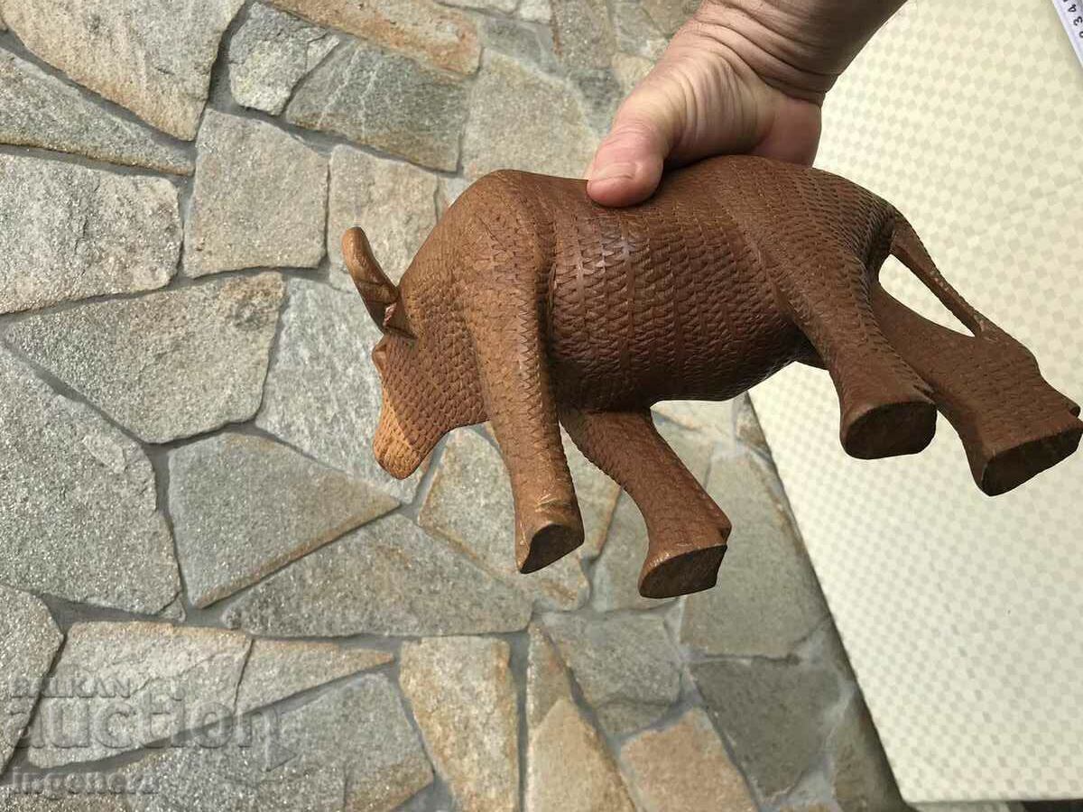 FIGURE WOOD PLASTIC CARVING STATUETTE SCULPTURE EBONY BUFFALO - 6 FIGURE WOOD PLASTIC CARVING STATUETTE SCULPTURE EBONY BUFFALO - 6